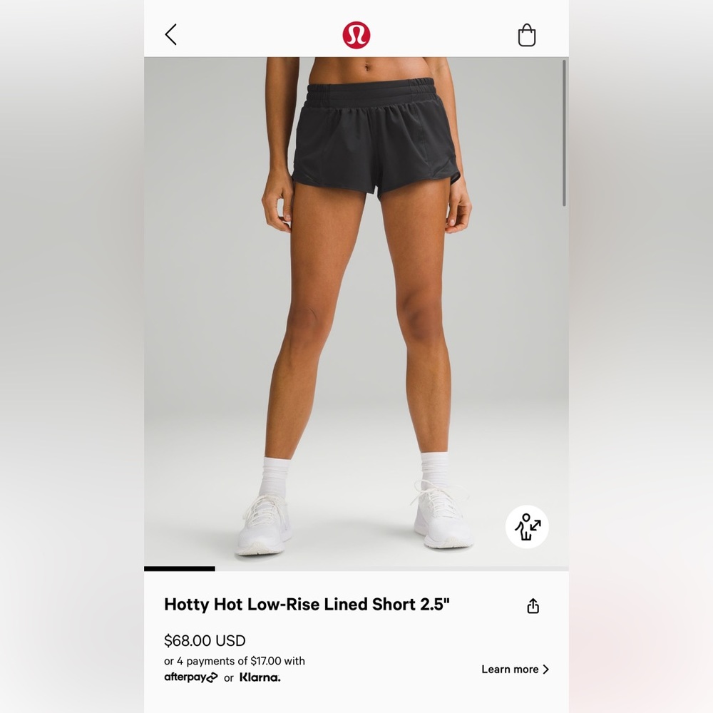 lululemon 2.5 LR hotty hots